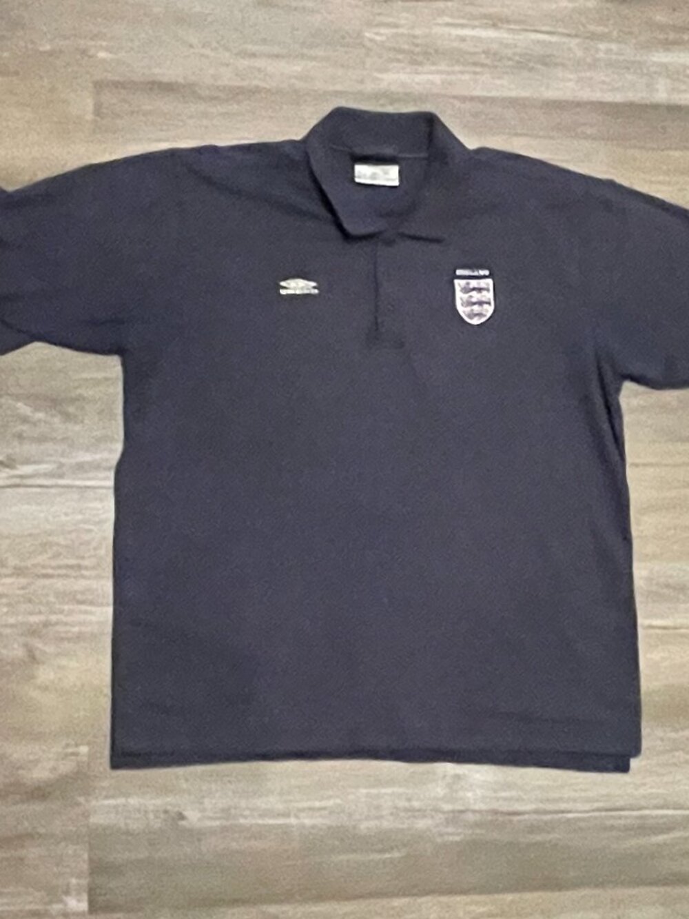 VTG Umbro Men's XL England National Soccer Team Polo Shirt World Cup Retro